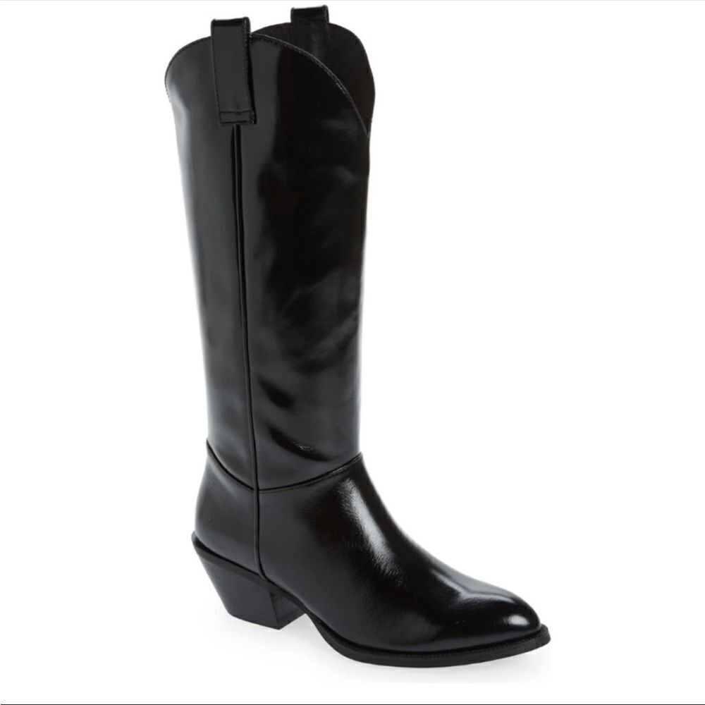 Jeffrey Campbell Black Leather Boots